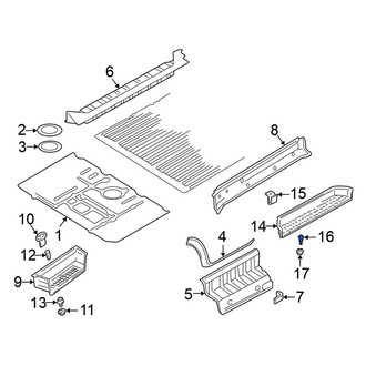 Volkswagen OE - Rear Running Board Step Pad Clip