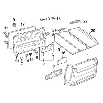Volkswagen OE - Interior Quarter Panel Trim Panel Insulator