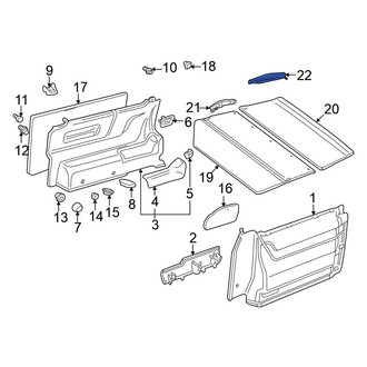 Volkswagen OE - Left Interior Quarter Panel Trim Panel