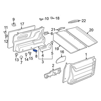 Volkswagen OE - Interior Quarter Panel Trim Panel Insulator