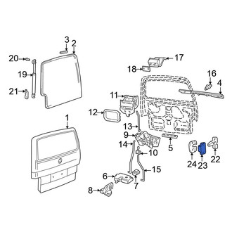 Volkswagen OE - Rear Inner Liftgate Latch