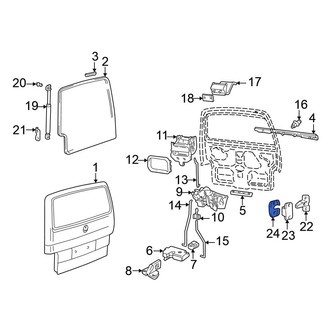 Volkswagen OE - Rear Left Liftgate Latch Cover