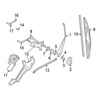 Volkswagen OE - Back Door - Rear Wiper Components
