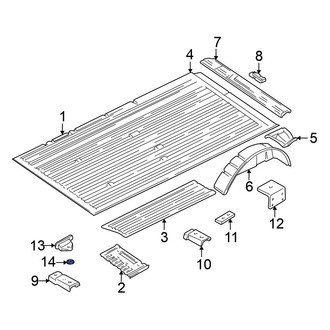 Volkswagen OE - Tie Down Hook Washer