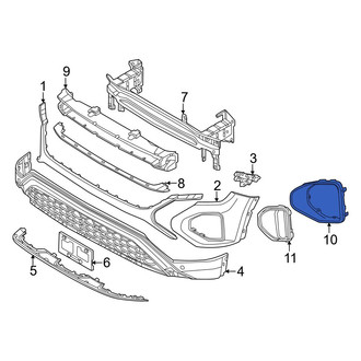 Volkswagen OE - Front Right Bumper Trim