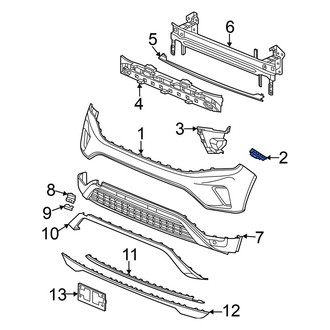 Volkswagen OE - Front Right Bumper Cover Bracket