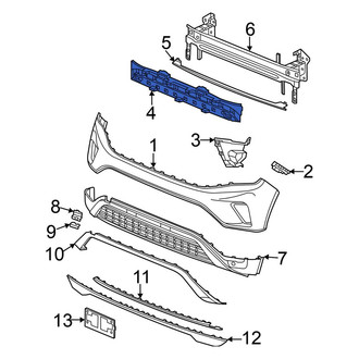 Volkswagen OE - Front Bumper Impact Absorber
