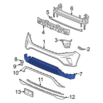 Volkswagen OE - Rear Lower Bumper Cover