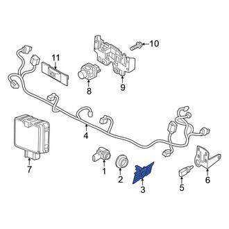 Volkswagen OE - Front Right Outer Parking Aid Sensor Bracket