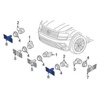 Volkswagen OE - Rear Right Parking Aid Sensor Bracket