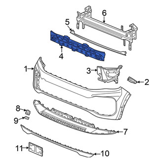 Volkswagen OE - Front Bumper Impact Absorber