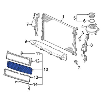 Volkswagen OE - Front Radiator Support Air Deflector Seal