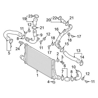 Volkswagen OE - Cooling - Intercooler (2.0L)