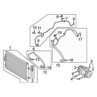 Volkswagen OE - Air Conditioner & Heater - Condenser, Compressor & Lines