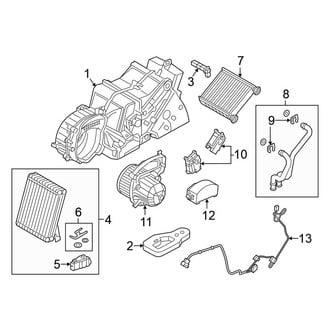 Volkswagen OE - Air Conditioner & Heater - Rear Evaporator (SE / SE R-Line / SEL / SEL Premium / SEL R-Line)