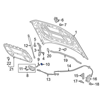 Volkswagen OE - Front Hood Latch Cover