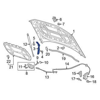 Volkswagen OE - Front Right Hood Hinge