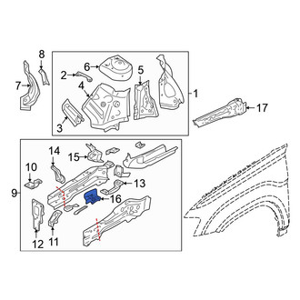 Volkswagen OE - Right Frame Stiffener