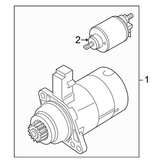 Volkswagen OE - Electrical - Starter (S / SE 2.0L)