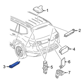 Volkswagen OE - Left Antenna Amplifier