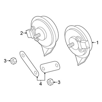 Volkswagen OE - Electrical - Horn (Launch Edition / S / SE / SEL / SEL Premium)