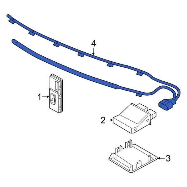 Volkswagen OE 3CN962253 Liftgate Object Sensor