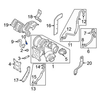 Volkswagen OE - Turbocharger Coolant Line O-Ring