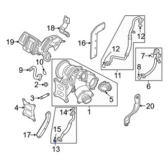 Volkswagen OE - Lower Turbocharger Oil Line O-Ring