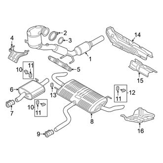 Volkswagen OE - Exhaust System - Exhaust Components (2.0L)