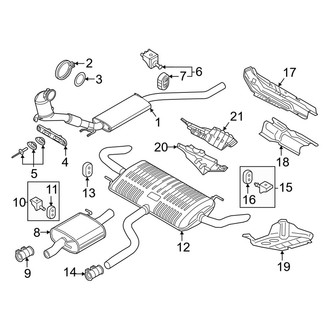 Volkswagen OE - Exhaust System - Exhaust Components