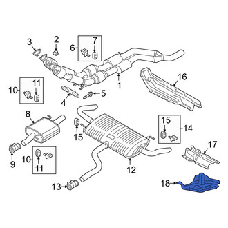 Volkswagen OE - Rear Left Inner Floor Pan Heat Shield