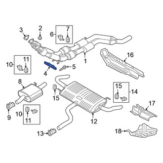 Volkswagen OE - Lower Catalytic Converter Bracket