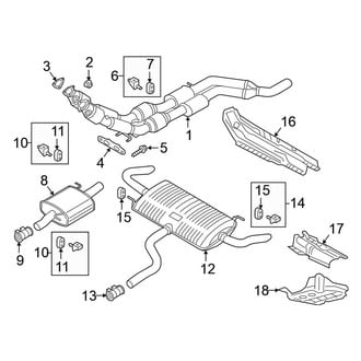 Volkswagen OE - Exhaust System - Exhaust Components (3.6L)