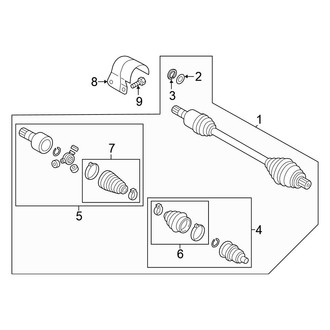 Volkswagen OE - Front Suspension - Drive Axles (To 04/06/2020), (AWD)