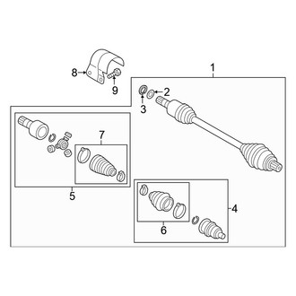 Volkswagen OE - Front Suspension - Drive Axles (From 04/06/2020), (AWD)