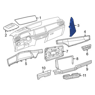 Volkswagen OE - Right Instrument Panel Side Cover