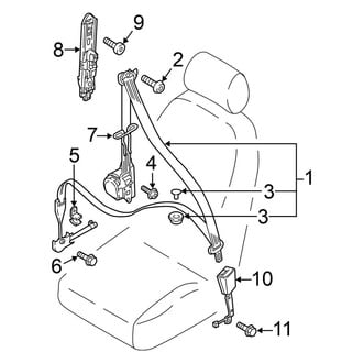 Volkswagen OE - Restraint Systems - Front Seat Belts