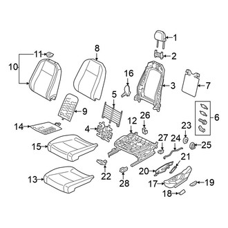 Volkswagen OE - Seats & Tracks - Passenger Seat Components (W/O Power)