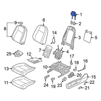Volkswagen OE - Front Left Headrest
