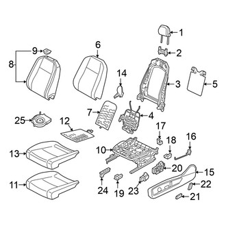 Volkswagen OE - Seats & Tracks - Driver Seat Components (With Power)