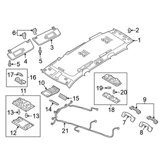 Volkswagen OE - Roof - Interior Trim (W/O Panoramic)