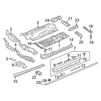 Volkswagen OE - Rocker Panel Molding Clip