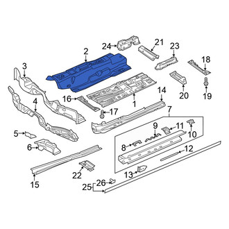 Volkswagen OE - Front Center Floor Pan