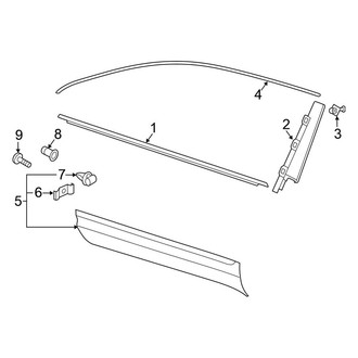 Volkswagen OE - Front Door - Exterior Trim