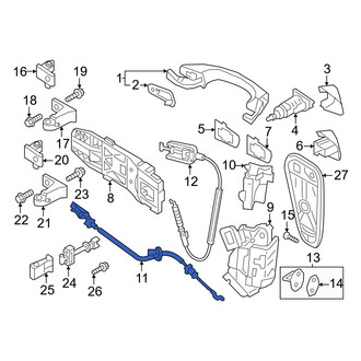 Volkswagen OE - Front Inner Door Latch Cable