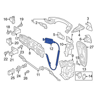 Volkswagen OE - Rear Outer Door Latch Cable