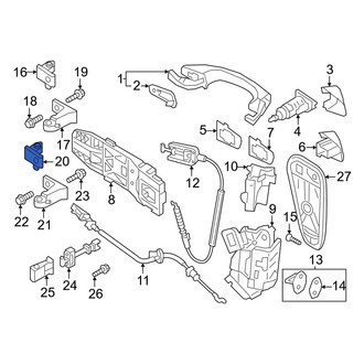 Volkswagen OE - Rear Left Lower Door Hinge