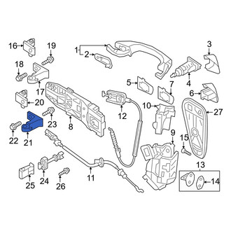 Volkswagen OE - Front Left Upper Inner Door Hinge