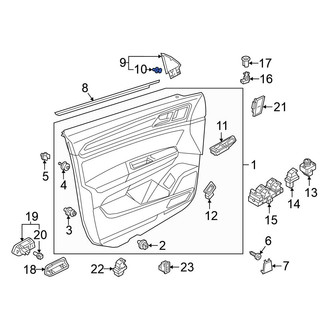 Volkswagen OE - Door Mirror Trim Ring Clip