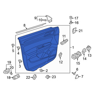Volkswagen OE - Front Right Inner Door Interior Trim Panel